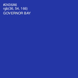 #2436A6 - Governor Bay Color Image